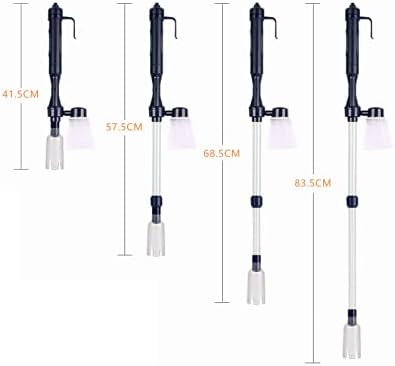 Electric Aquarium Fish Tank Siphon Pump Vacuum Gravel Water Filter Cleaner Pipe for Wash Sand Water Changing Water Shower Absorb Dirt