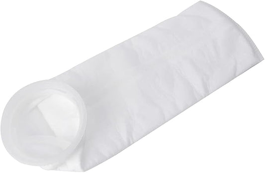 Filter Socks 100UM Extra Fine Filtration 4 Inch by 15 Inch Long Premium Aquarium Bags with Rings Heater Light Thermometers Gravel Sand Decorations Fish Tank Decorations