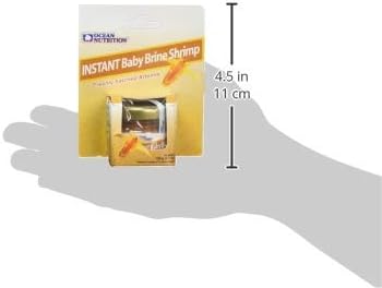 Ocean Nutrition Instant Baby Brine Shrimp Eggs 0.7oz (20g) in Saline Solution, Fish Tank Fry, Betta & Tropical Fish Food for Saltwater & Freshwater Aquarium