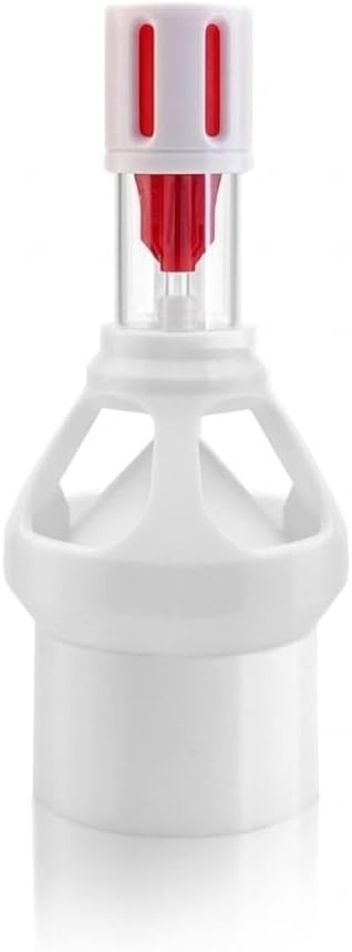 Fish Tank Silencer, H-Shaped Anti-Overflow Filter, Plastic Brush Spiral Filter, Fish Tank Accessory(Clear,50mm)