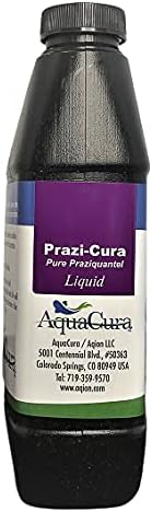Prazi-Cura Liquid - Safest, Most Effective Parasite Treatment for Koi, and Aquarium Fish! Treats up to 2500 gallons.