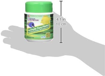 Ocean Nutrition Formula Two Flake Fish Food - Natural Ingredient Fish Food Flakes for All Tropical Fish - Supports Health & Coloration, Does Not Cloud Water, Made in USA, 1.2 oz (34 g)