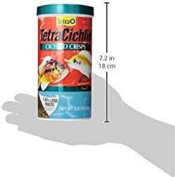 Tetra Cichlid Crisps, Nutritionally Balanced Fish Food for All Top and Mid-Water Cichlids, 8.82 oz