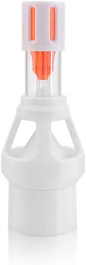 Fish Tank Silencer, H-Shaped Anti-Overflow Filter, Plastic Brush Spiral Filter, Fish Tank Accessory(Orange,40mm)