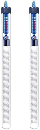 CNZ EH-300W 300W Aquarium Glass Submersible Heater, 2-Pack