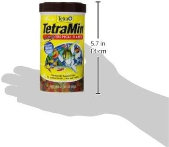 Tetra TetraMin XL Tropical Flakes 2.82 Ounces, Large Flakes, Nutritionally Balanced Fish Food, Tetra TetraMin Large Tropical Fish Flake Food, 2.82 oz