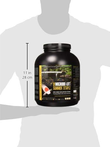 MICROBE-LIFT MLLSSLG Summer Staple Floating Fish Food Pellets for Ponds, Water Gardens, and Fountains, for Live Goldfish and Koi, 4.75 Pounds