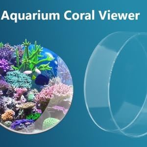 TOPINCN Viewer Fish Acrylic Observe Lense Aquarium Fish Photograph Cylinder Magnifier for Marine Aquarium Reef(250mm)