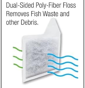 12-Pack XS Filter Cartridges for Aquarium, Replacement Cartridge for Koller Products Fish Tanks