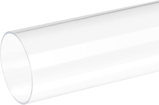 DMiotech 76mm x 80mm 20" Clear Acrylic Pipe Rigid Plastic Tubing for Aquarium Water Pipe, Water Cooling System, Plumbing