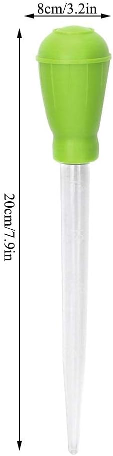 Fish Pipette Dropper Mini Manual Water Changer Aquarium Gravel Cleaner Waste Remover Changer Aquarium Dropper Pipette Feeder Water Transfer(Green)