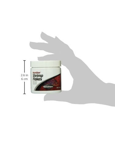 Seachem NutriDiet Shrimp Flakes - 15g/.5oz with probiotics