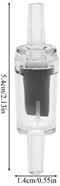 Pssopp 10Pcs Aquarium Air Control Valve One Way Non-Return Check Valve (Black)