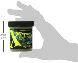 Xtreme Big Fella 3.0mm Pellets: Professional Nutrition for Medium to Large Cichlid/Community Fish - Boost Immune & Digestive Health, Color & Energy, Max Protein Fish Food – USA Farm Grown (2.5oz)
