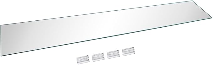 Aquatop Glass Lid and Clips for The HCA-12G Tank, 3 mm Thick 34.65 in x 5.51 in, HCA-LID12G