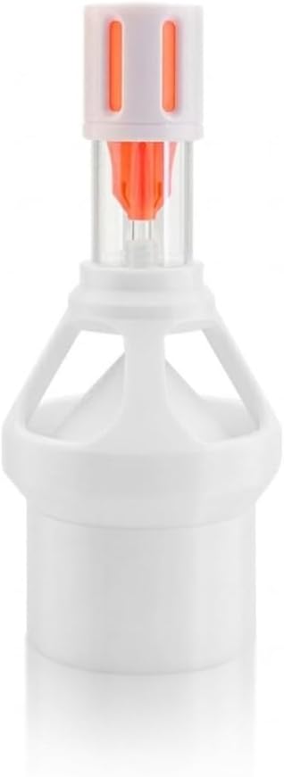 Fish Tank Silencer, H-Shaped Anti-Overflow Filter, Plastic Brush Spiral Filter, Fish Tank Accessory(Orange,50mm)