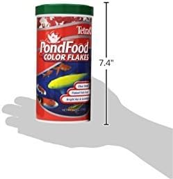 Tetra Pond Flakes Color Enhancing, Complete Nutrition for Smaller Pond Fish, Goldfish and Koi Fish, 6 oz