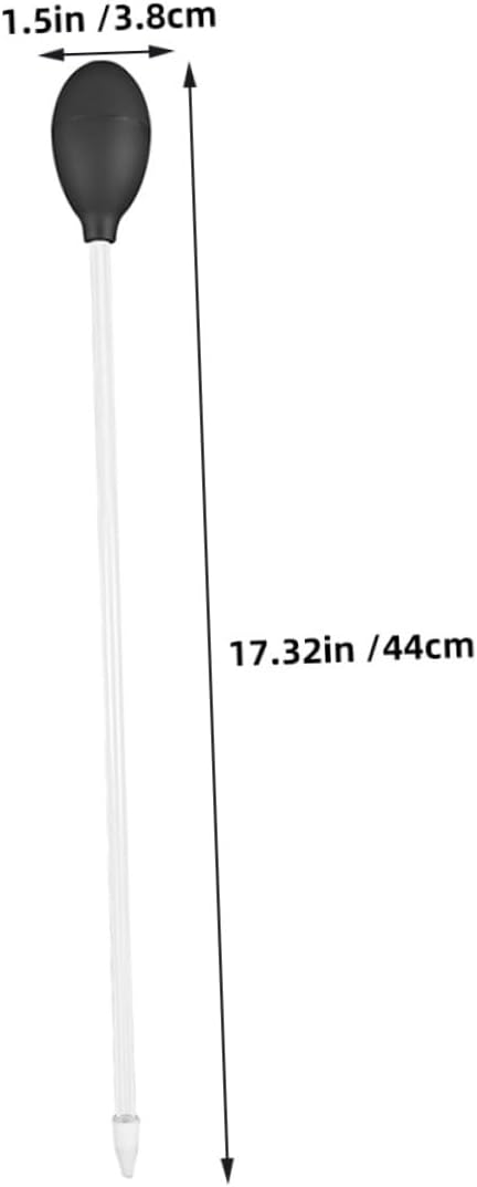 DOITOOL Water Absorber Aquarium Gravel Vacuum Fish Feeder Tube Fish Tank Feeder Tube Fish Tank Siphon Aquarium Tool Kit Fish Tank Vacuum Fish Tank Cleaning Tools Acrylic Black