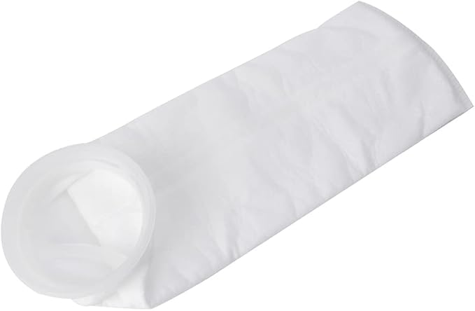 Filter Socks 100UM Extra Fine Filtration 4 Inch by 15 Inch Long Premium Aquarium Bags with Rings Heater Light Thermometers Gravel Sand Decorations Fish Tank Decorations