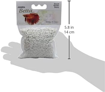 Marina Betta Aquarium Starter Kit, Gravel, White