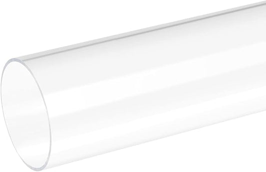 DMiotech 66mm x 70mm 20" Clear Acrylic Pipe Rigid Plastic Tubing for Aquarium Water Pipe, Water Cooling System, Plumbing