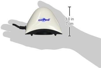 Penn Plax Air Pod Aquarium Air Pump Ultra Quiet Compact Dome Shape Dual Air Output | Multiple Size Options