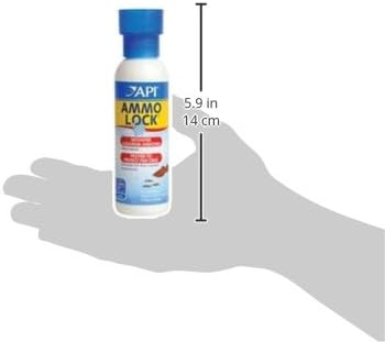 API AMMO-LOCK Freshwater and Saltwater Aquarium Ammonia Detoxifier 4-Ounce Bottle, AMMO LOCK, 4 OZ
