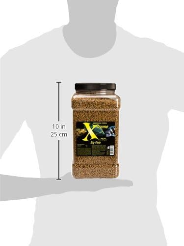 Xtreme Big Fella 3.0mm Pellets: Professional Nutrition for Medium to Large Cichlid/Community Fish - Boost Immune & Digestive Health, Color & Energy, Max Protein Fish Food – USA Farm Grown (64oz)