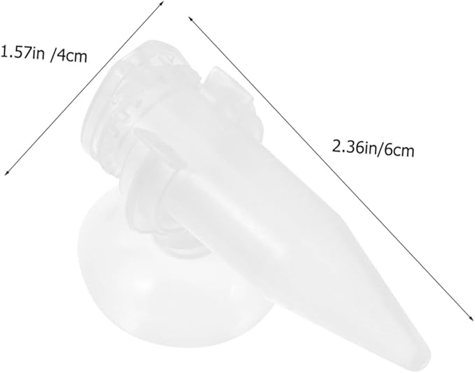 Totority 6pcs Automatic Feeder Brine Shrimp Feeder for Fish Tanks Plastic Cups Suction Cup Design Fish Bowl Accessories