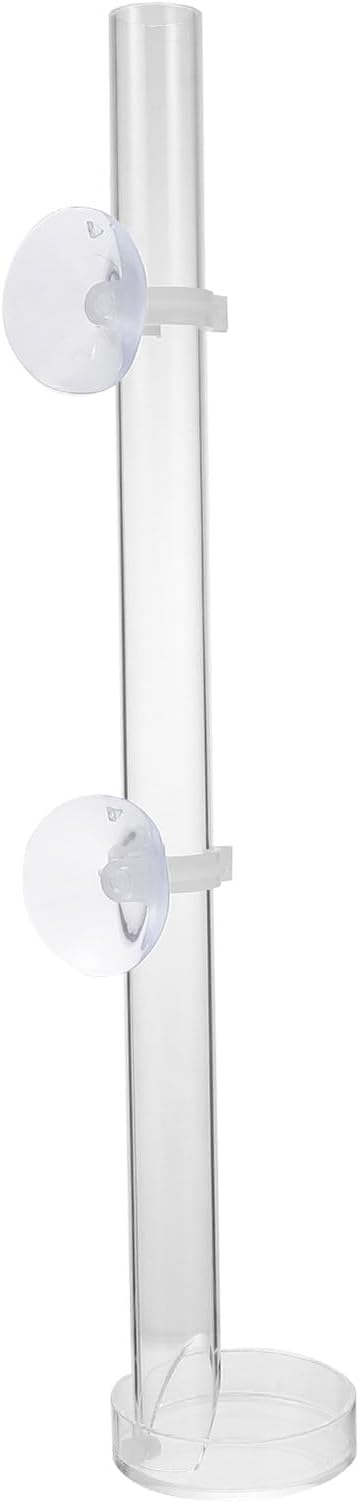 BESPORTBLE Aquarium Shrimp Feeding Tool with Suction Cup and Tray, 32cm Fish Tank Feeder Tube for Automatic Fish and Shrimp Feeding in Home Aquariums