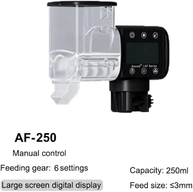 Jebao Automatic Fish Feeder for Aquarium, Battery-Operated (AF-250)
