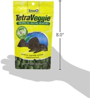 Tetra 77016 TetraVeggie Algae Wafers, 6-Ounce, 172-Gram