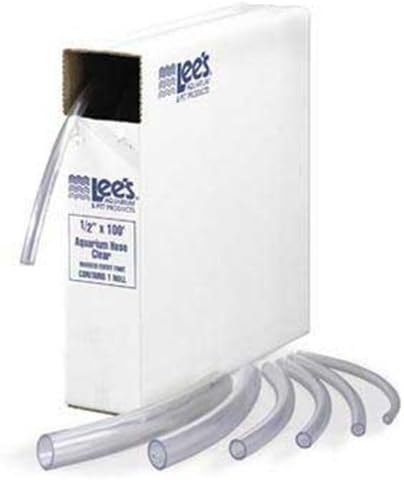 Lee's Flex Aquarium Tubing, Clear, 1/2-Inch by 50-Foot, (No dispenser box)