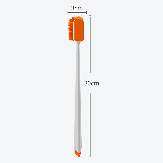 Long Handle Fish Tanks Brush Cleaner Double Side Bristle Scrubbing Brush 30cm Cleaning Brush Plastic Glass Algae Cleaner Aquarium Cleaning Tools
