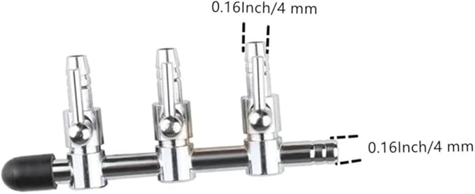 3-Way Aquarium Air Flow Control Lever Valve Distributor Splitter Pump Accessories 2Pcs