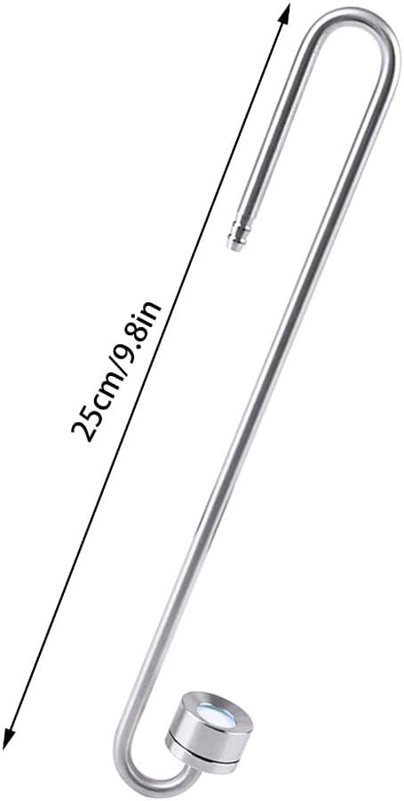 Stainless Steel CO2 Diffuser High Dissolution Rate with Leak-Proof Design Fish Tank Aquarium Atomizer(250mm)