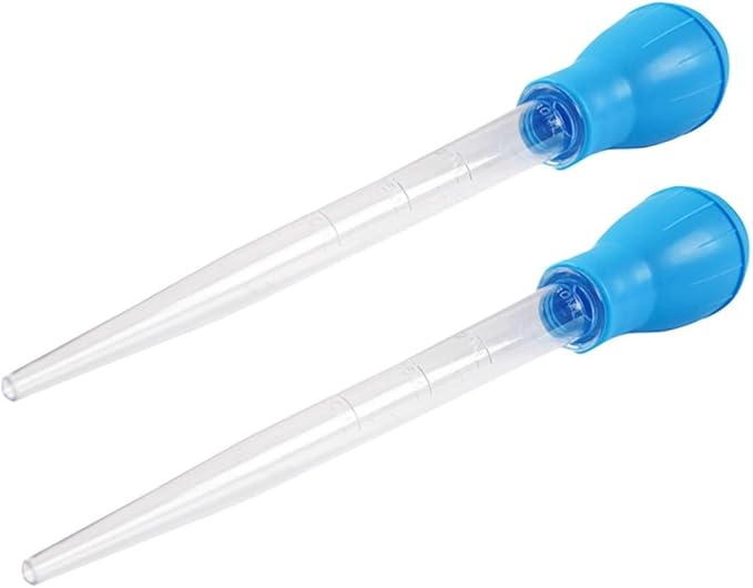 NOLITOY 3sets Coral Feeder Dropper 50ml Aquarium Water Clean and Pipette Cleaner Kit 2pcs*3