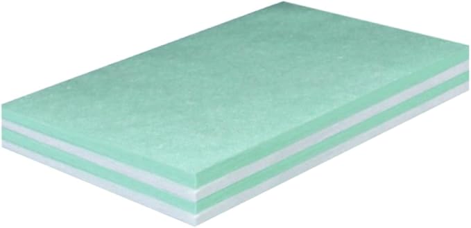 2 Pieces Sponge Filter for Aquarium, 2 Layers Bio Filter Sponge, White and Green Universal Use, Durable, Cut-to-fit