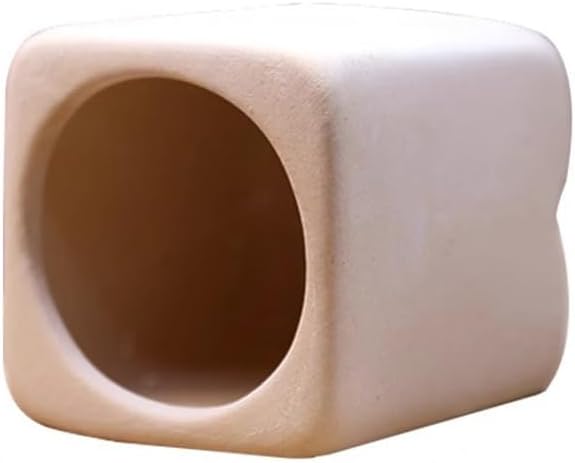 Red Soil, Purple Sand, Fish and Shrimp shelter Holes，Aquarium Decoration，Aquarium Ornament Plastic Fish Tank Decoration for Aquarium Landscape (Beige jar), ZY-3005