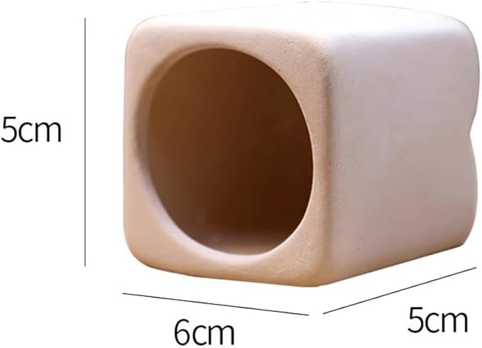Red Soil, Purple Sand, Fish and Shrimp shelter Holes，Aquarium Decoration，Aquarium Ornament Plastic Fish Tank Decoration for Aquarium Landscape (Beige jar), ZY-3005