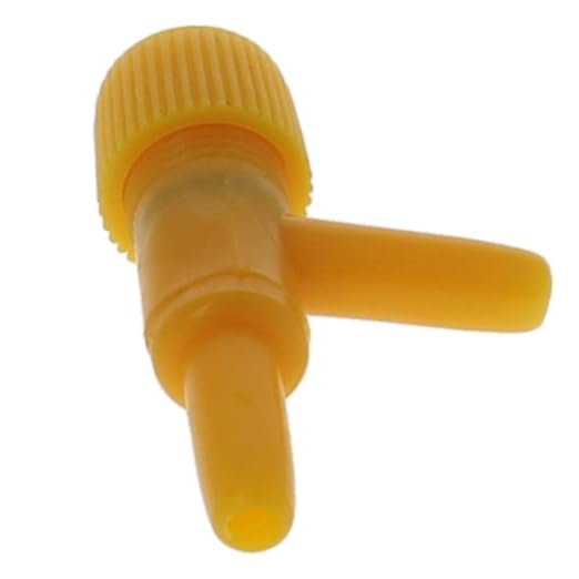 MroMax Aquarium 2 Way Air Line Plastic Regulator Connector for Fish Tank Pump 4mm/0.16", Yellow 10 Pcs
