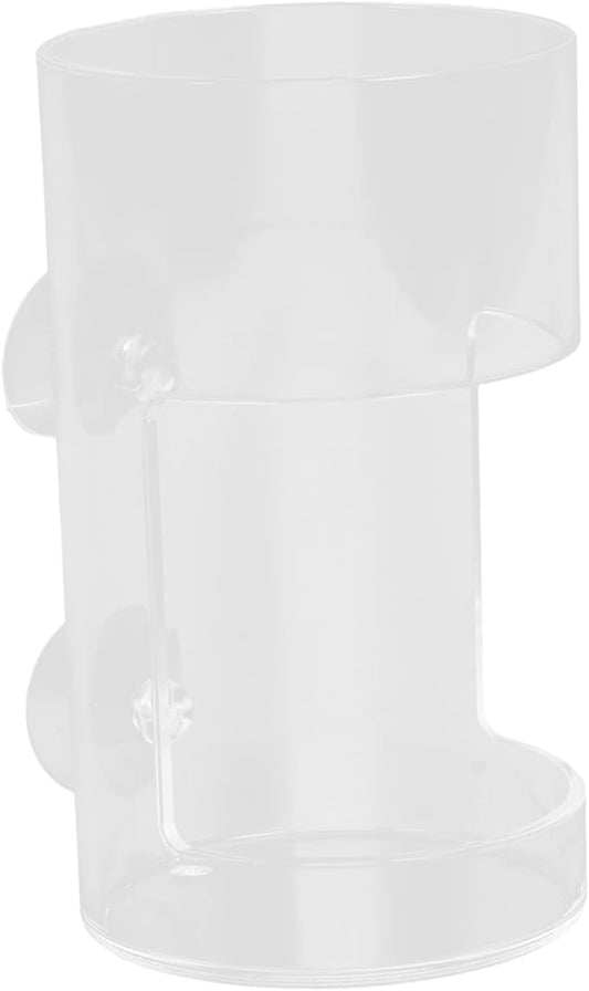 YARNOW Aquarium Fish Feeder Dish with Suction Multifunctional Acrylic Shrimp Feeder for Tanks Easy to Use Automatic Feeding Bowl for Fish and