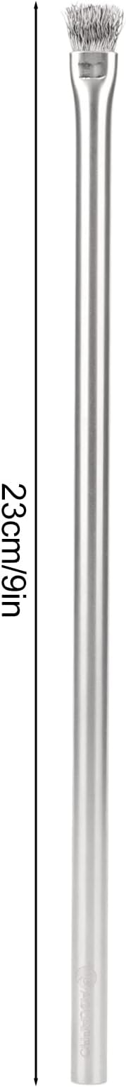 PENO Wire Bristles Brush, Professional Aquarium Brush 304 Stainless Steel for Fish Tank for Wood Hard 23cm/9.1in