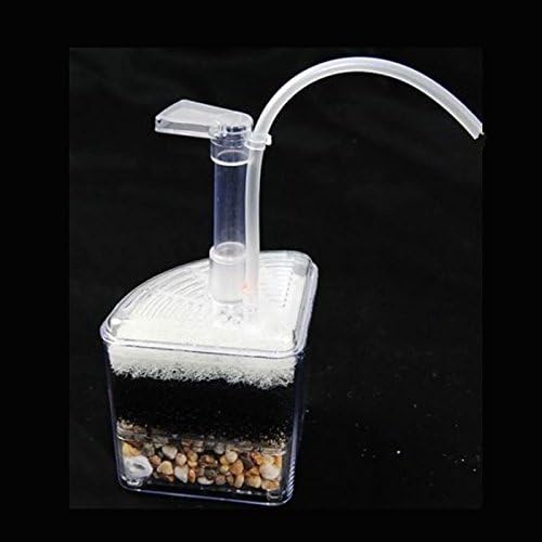 Corner Filter Bio Sponge Ceramic Air Pump Driven for Fry Shrimp Nano Fish Tank Aquarium XY-2008 (Ship from CA USA)