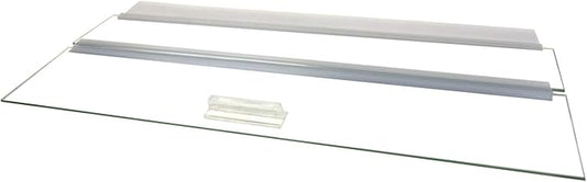 Glass Canopy for Aquariums with and Without Center Braces, 10 Gallon to 200 Gallon Aquariums (Tank Without Center Brace, 36" L x 12" W)