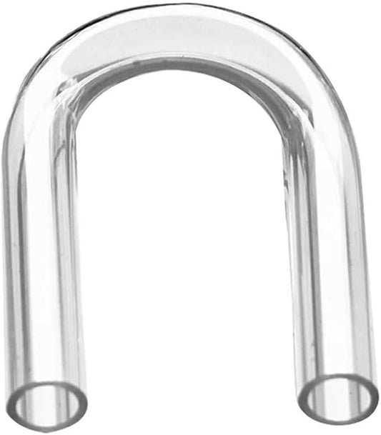 U-Shape Connector, 20~32mm Aquarium Fish Tank U-Shape Air Tube Fittings Clear U-Tube Acrylic Pipe(O.D 25mm,2Pcs)
