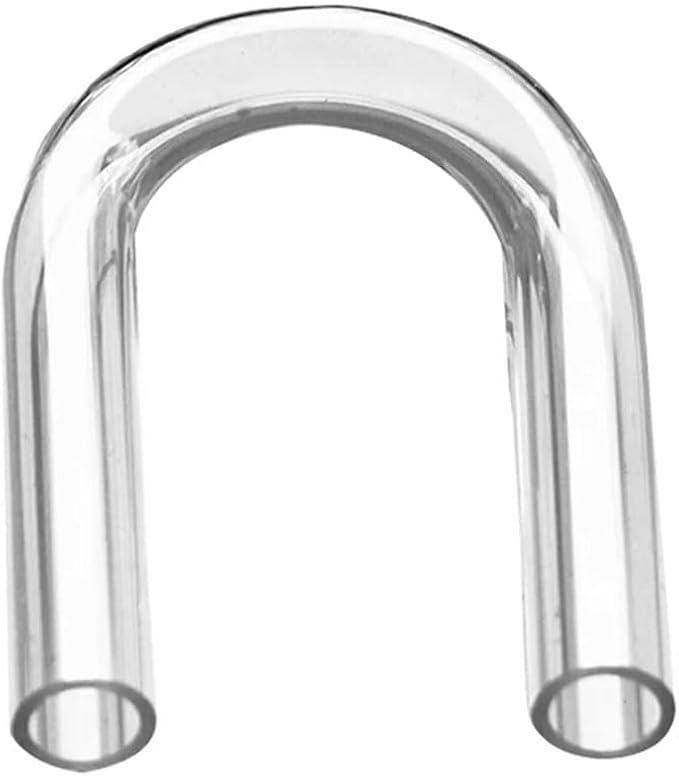 U-Shape Connector, 20~32mm Aquarium Fish Tank U-Shape Air Tube Fittings Clear U-Tube Acrylic Pipe(O.D 25mm,1Pc)