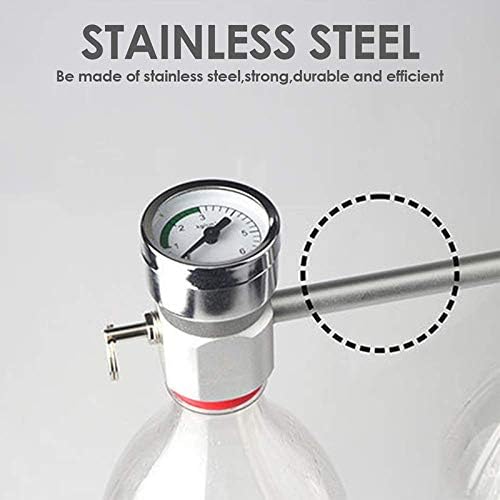 TopHomer DIY CO2 Aquarium Plant System Kit, CO2 Generator System with Solenoid Valve Check Bubble Diffuser Carbon Dioxide Reactor Kit for Plants Aquarium