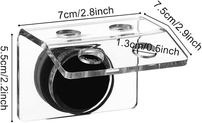 MiOYOOW Coral Frag Holder, 4/8 Plug Holes Acrylic Coral Frag Rack with Magnetic Suction Cup for Aquarium Household Fish Tanks