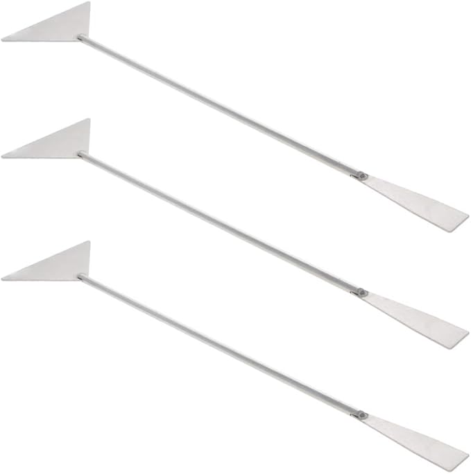 Utoolmart Substrate Spatula Stainless Steel Aquarium Fish Tank Aquatic Plants Tool 3 pcs